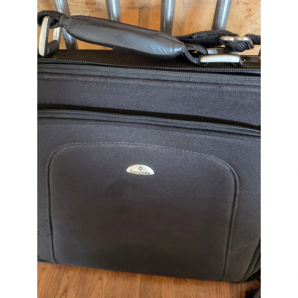 Samsonite Laptop Business Briefcase Laptop Bag Black Portfolio Case 16x12.5